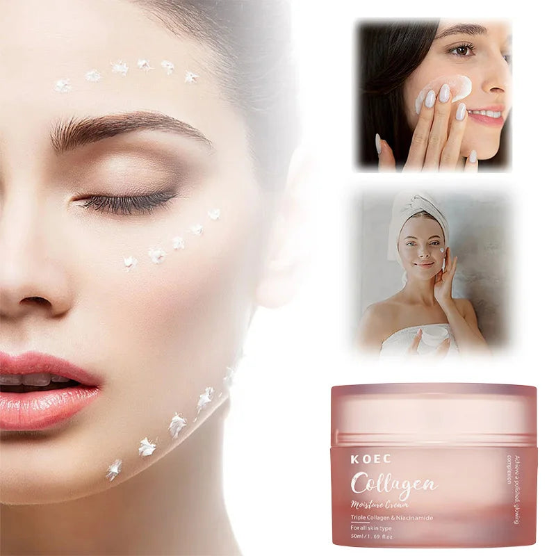 Korean Collagen Niacinamide Skin Care Tallow Honey Balm Moisturizing Cream Set Deeply Nourish Suitable For Dry Rough Skin Cream