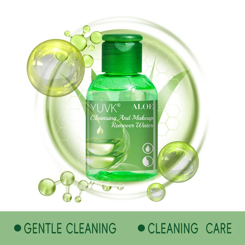 YUVK Aloe Vera Makeup Remover Water, A Gentle and Soothing Facial Cleanser, Suitable For Sensitive Skin.