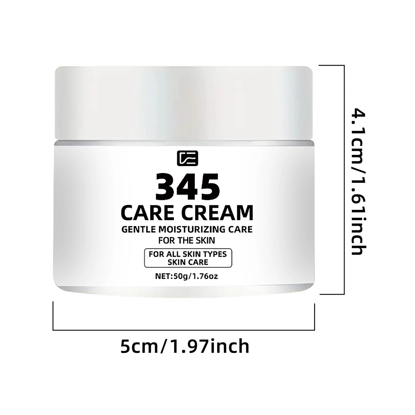345 CARE CREAM: Collagen & Niacinamide Moisturizer - Daily Hydrating, Firming & Even skin tone Face Cream for All Skin Types