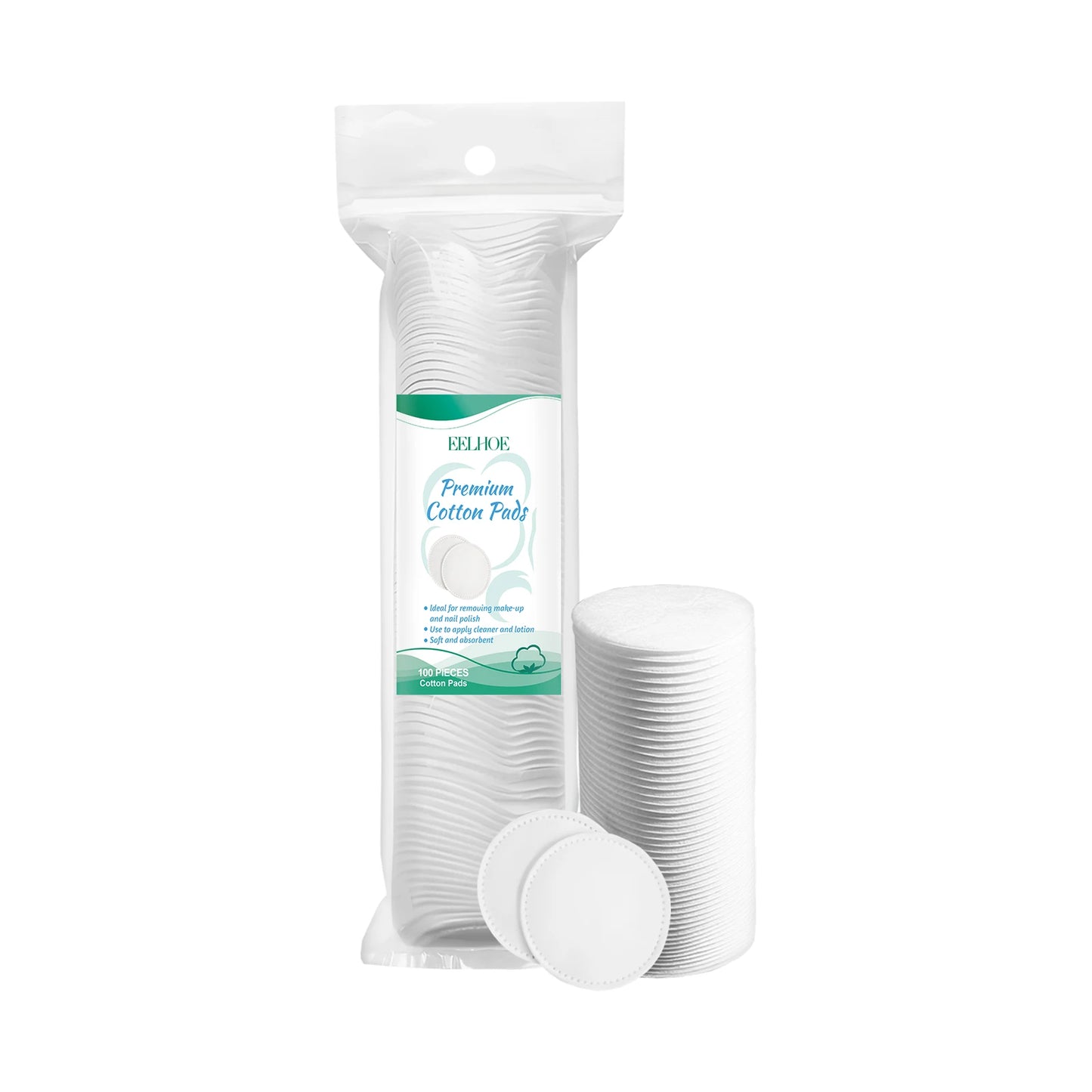 100-300Pcs Face Makeup Remover Pad Disposable Cosmetic Wipes Soft Round Cotton Pads Daily Facial Cleaning Makeup Remover Tool