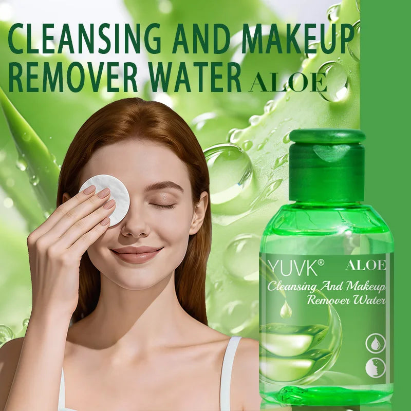 YUVK Aloe Vera Makeup Remover Water, A Gentle and Soothing Facial Cleanser, Suitable For Sensitive Skin.
