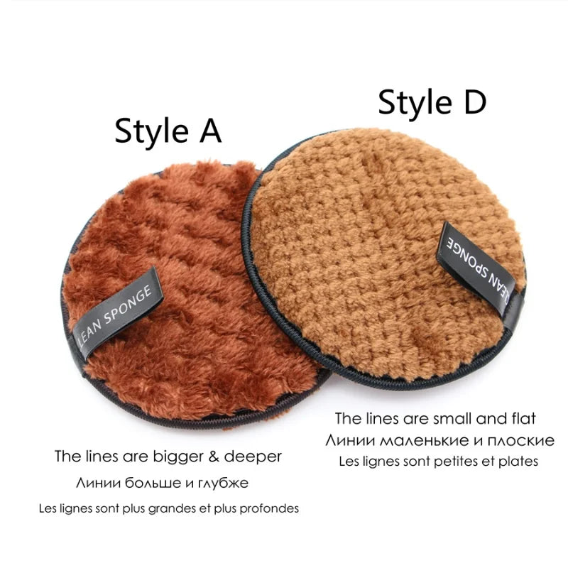 5Pcs Reusable Makeup Remover Cotton Wipes Microfiber  Sponge Cleaning Tool Washable Sponge Pad  Makeup Remover Pads Facial Clean