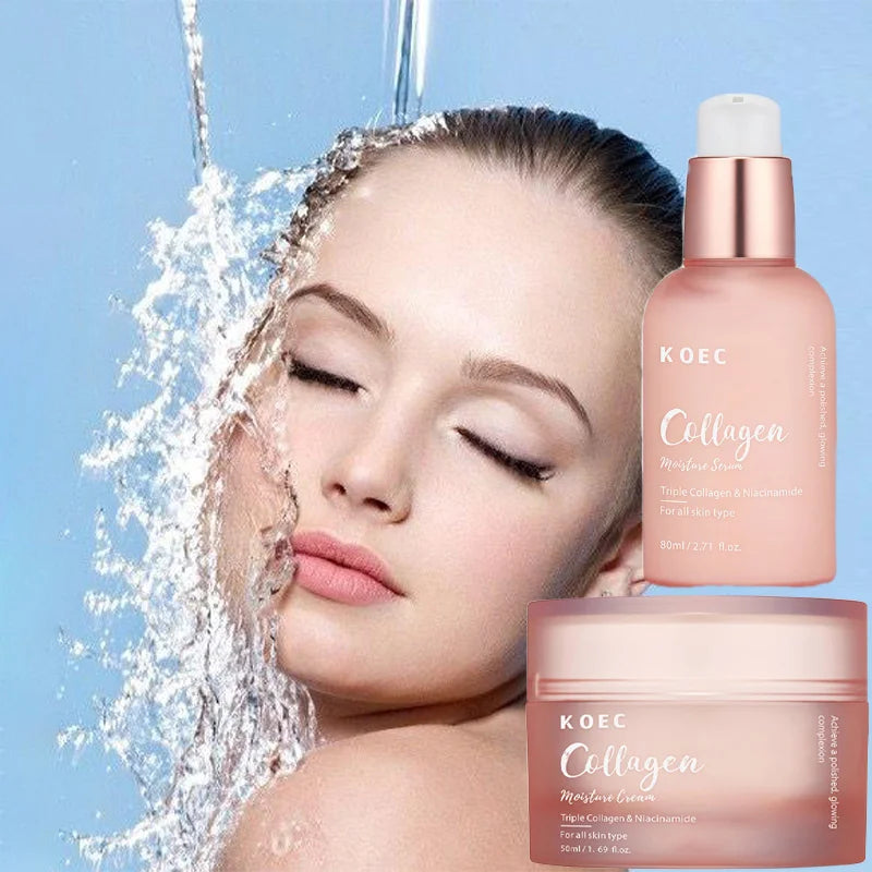 Korean Collagen Niacinamide Skin Care Tallow Honey Balm Moisturizing Cream Set Deeply Nourish Suitable For Dry Rough Skin Cream